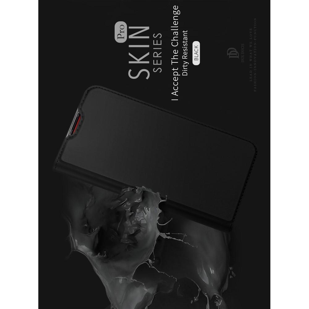Тонкий Флип Чехол Книжка Dux Ducis с Скрытым Магнитом и Отделением для Карты для Xiaomi Mi 9T Черный