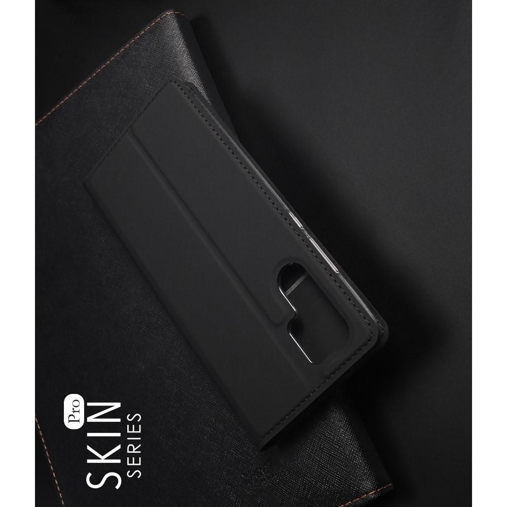Тонкий Флип Чехол Книжка с Скрытым Магнитом и Отделением для Карты для Huawei P30 Pro Черный