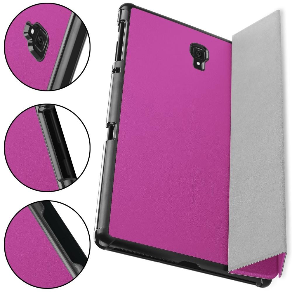 Тонкий Флип Чехол Книжка с Скрытым Магнитом для Samsung Galaxy Tab A 10.5 SM-T595 SM-T590 Фиолетовый
