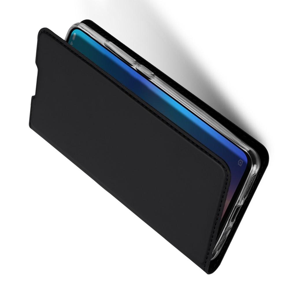 Тонкий Флип Чехол Книжка с Скрытым Магнитом и Отделением для Карты для Xiaomi Mi 9 Черный