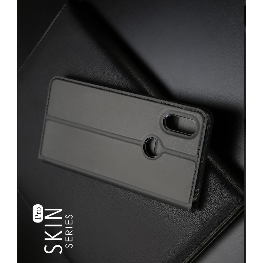 Тонкий Флип Чехол Книжка с Скрытым Магнитом и Отделением для Карты для Xiaomi Mi Max 3 Черный