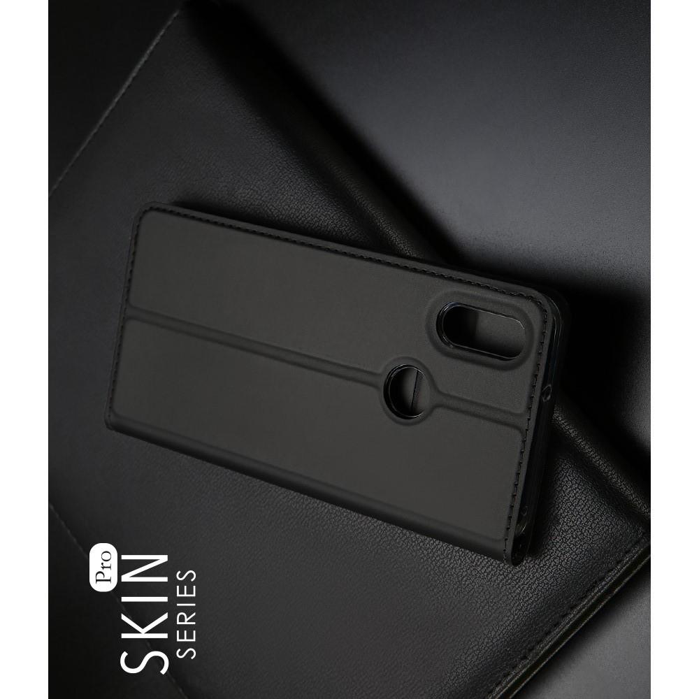 Тонкий Флип Чехол Книжка с Скрытым Магнитом и Отделением для Карты для Xiaomi Mi Play Черный