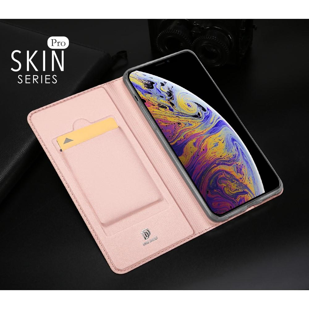Тонкий Флип Чехол Книжка с Скрытым Магнитом и Отделением для Карты для iPhone 11 Розовый