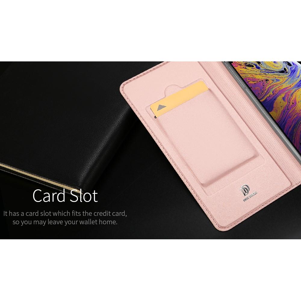Тонкий Флип Чехол Книжка с Скрытым Магнитом и Отделением для Карты для iPhone 11 Розовый