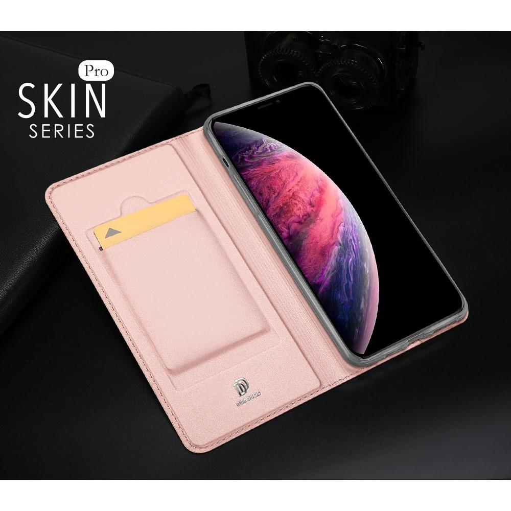 Тонкий Флип Чехол Книжка с Скрытым Магнитом и Отделением для Карты для iPhone 11 Pro Max Розовый