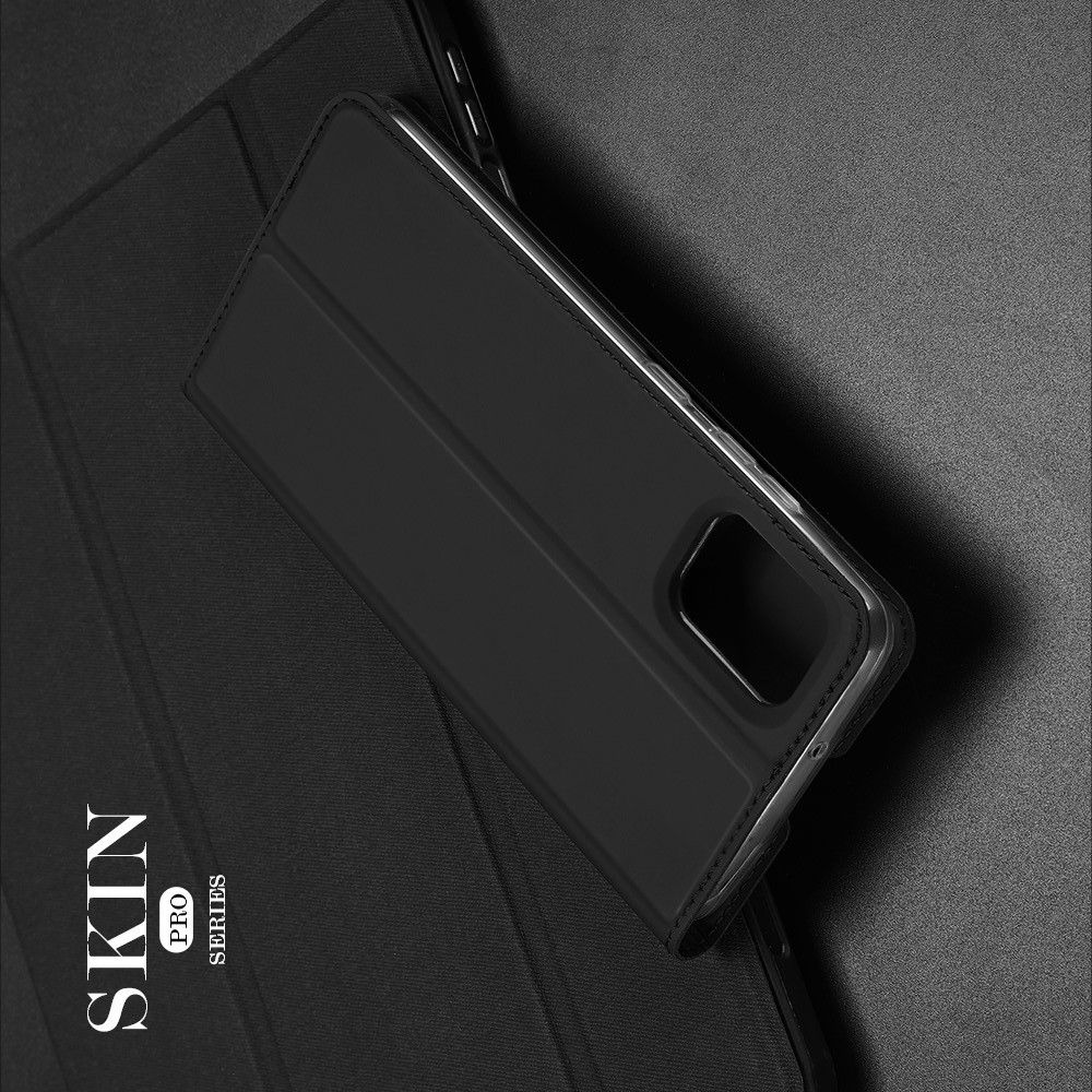 Тонкий Флип Чехол Книжка с Скрытым Магнитом и Отделением для Карты для Samsung Galaxy A31 Черный