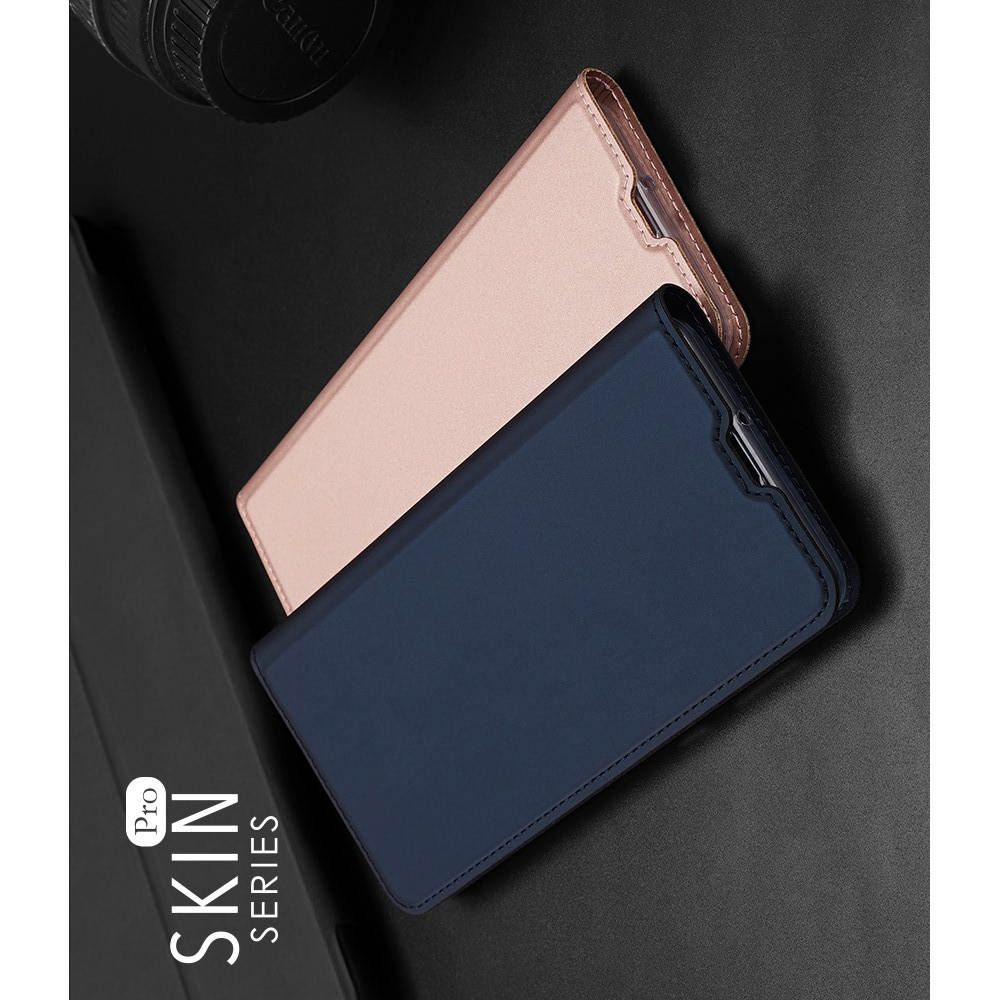 Тонкий Флип Чехол Книжка с Скрытым Магнитом и Отделением для Карты для Samsung Galaxy A71 Розовый