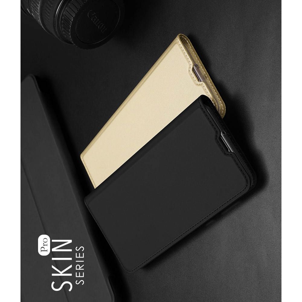 Тонкий Флип Чехол Книжка с Скрытым Магнитом и Отделением для Карты для Samsung Galaxy A71 Черный