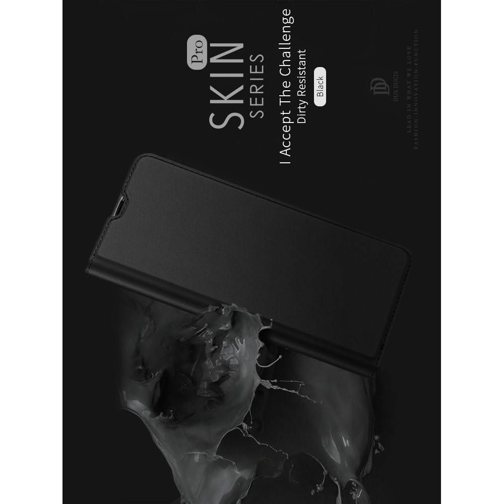 Тонкий Флип Чехол Книжка с Скрытым Магнитом и Отделением для Карты для Samsung Galaxy A71 Синий