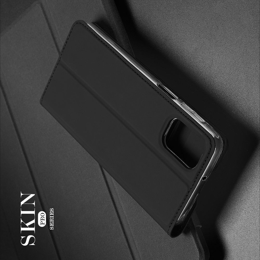 Тонкий Флип Чехол Книжка с Скрытым Магнитом и Отделением для Карты для Samsung Galaxy M31s Черный