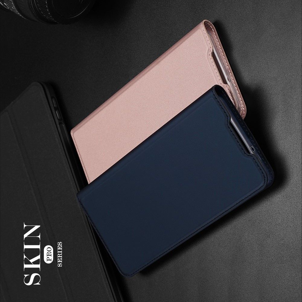 Тонкий Флип Чехол Книжка с Скрытым Магнитом и Отделением для Карты для Samsung Galaxy Note 20 Черный