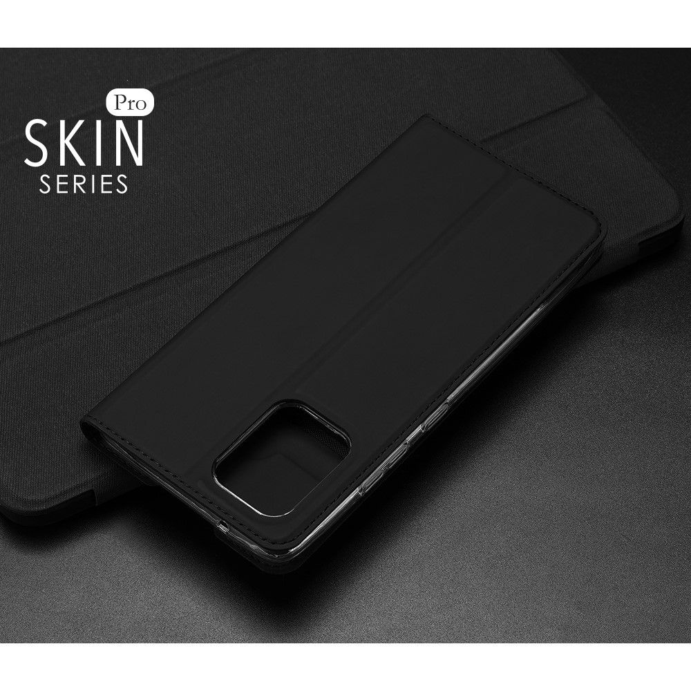 Тонкий Флип Чехол Книжка с Скрытым Магнитом и Отделением для Карты для Samsung Galaxy S10 Lite Черный
