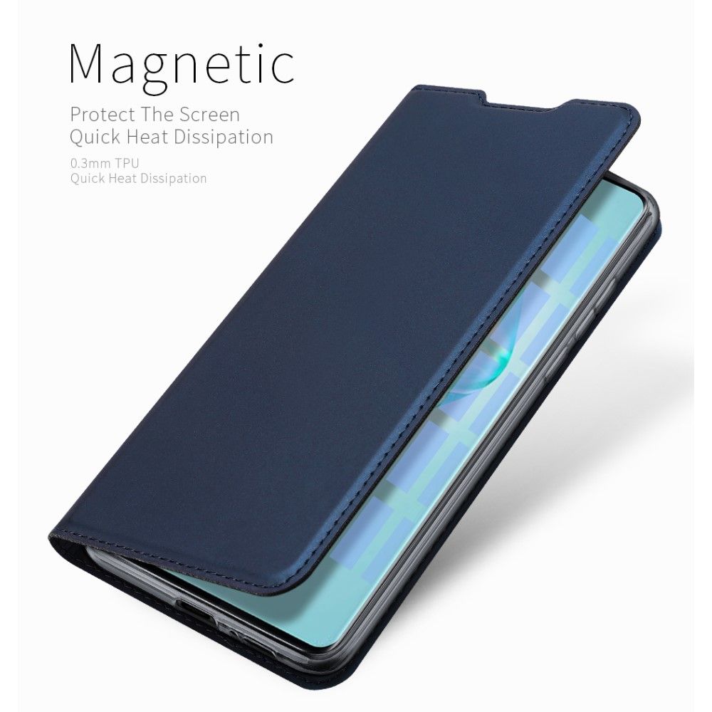 Тонкий Флип Чехол Книжка с Скрытым Магнитом и Отделением для Карты для Samsung Galaxy S10 Lite Черный