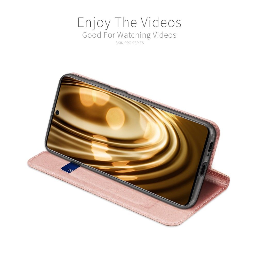 Тонкий Флип Чехол Книжка с Скрытым Магнитом и Отделением для Карты для Samsung Galaxy S10 Lite Золотой