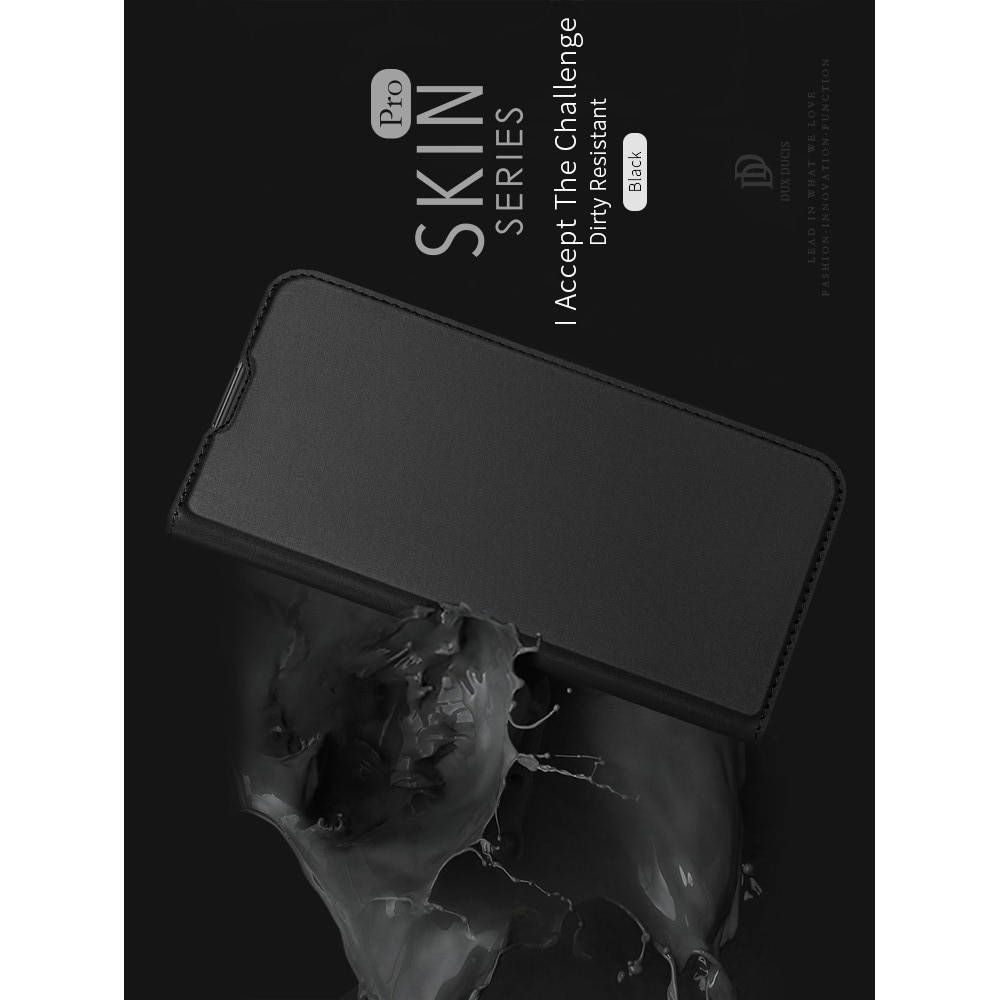 Тонкий Флип Чехол Книжка с Скрытым Магнитом и Отделением для Карты для Samsung Galaxy S20 Plus Черный