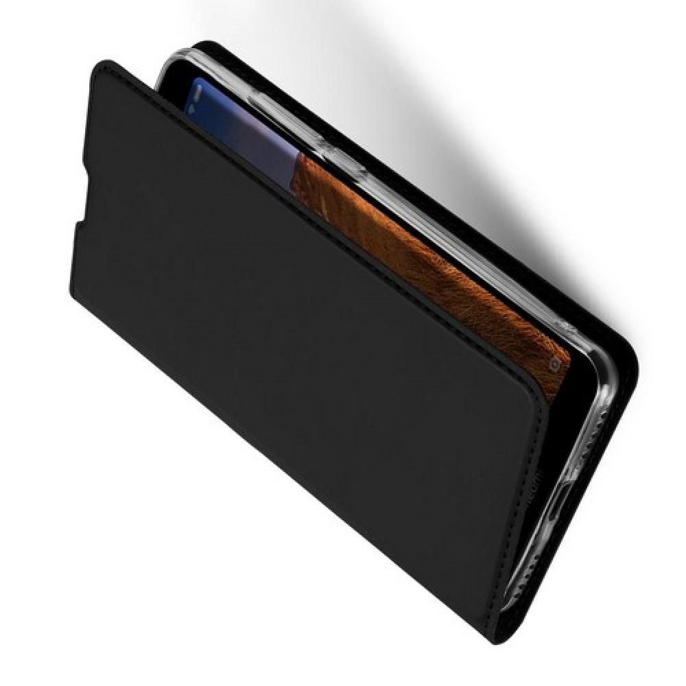 Тонкий Флип Чехол Книжка с Скрытым Магнитом и Отделением для Карты для Xiaomi Redmi 7A Черный