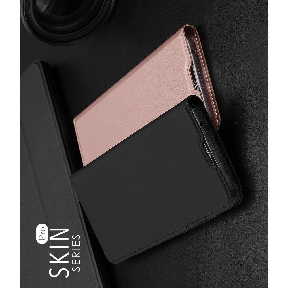 Тонкий Флип Чехол Книжка с Скрытым Магнитом и Отделением для Карты для Xiaomi Redmi 8A Синий