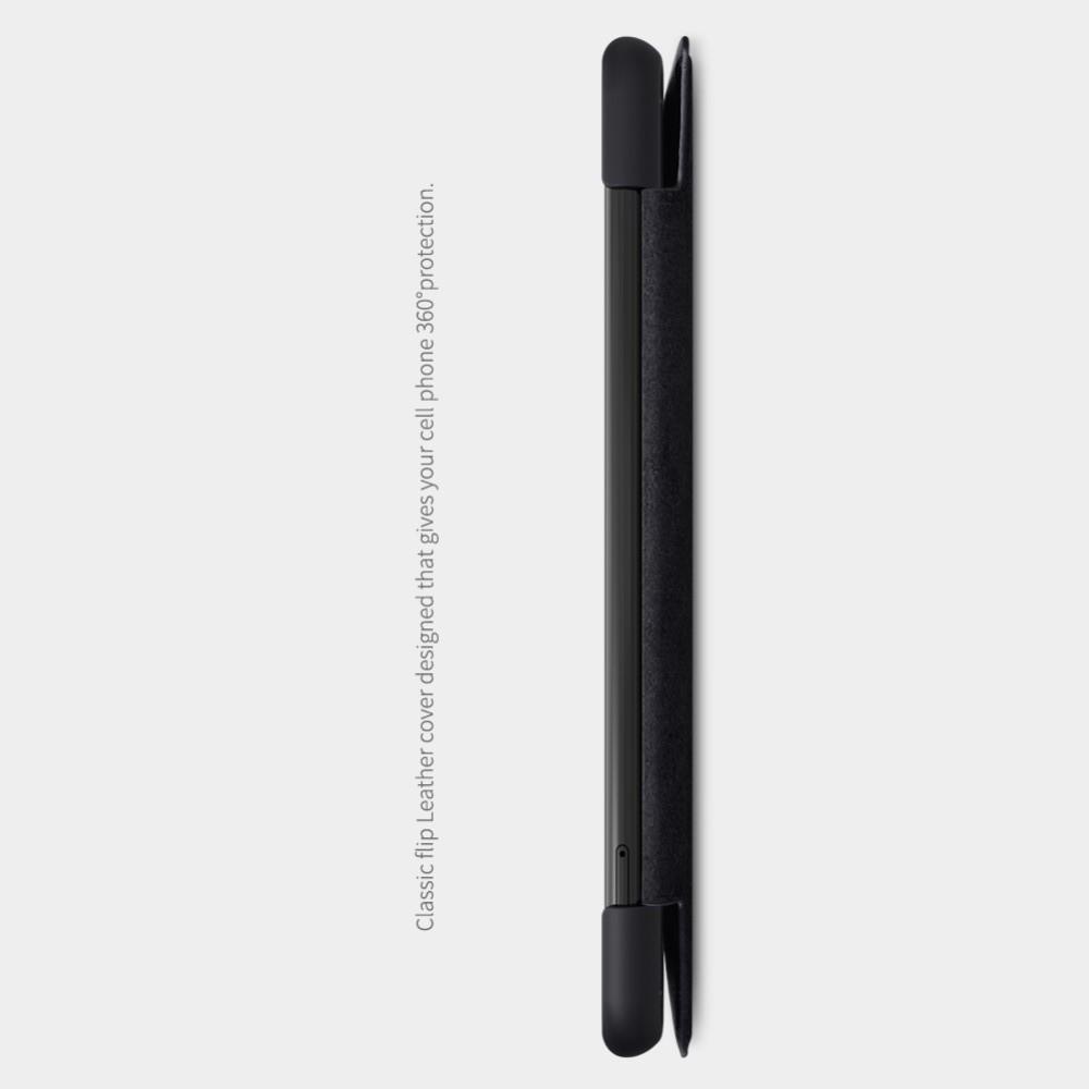 Тонкий Флип NILLKIN Qin Чехол Книжка для Huawei P smart+ / Nova 3i Черный
