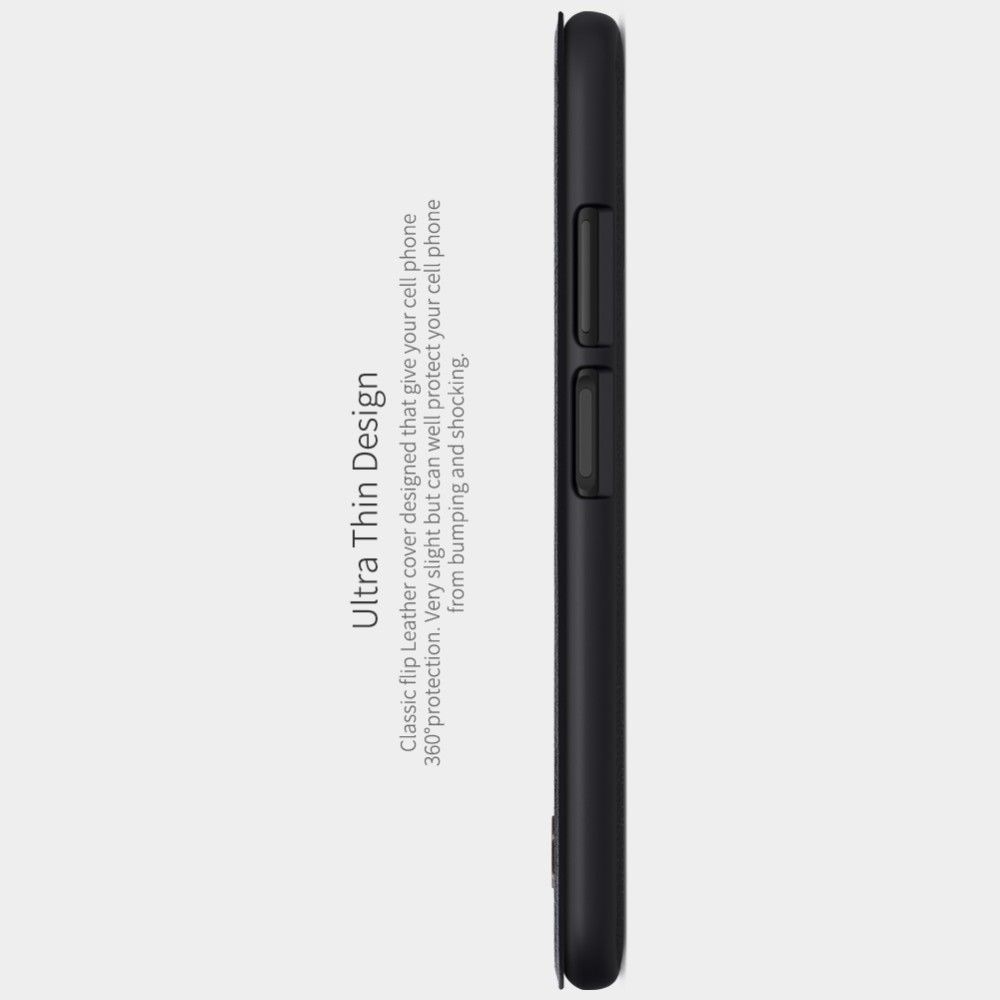 Тонкий Флип NILLKIN Qin Чехол Книжка для Huawei P40 Lite Черный