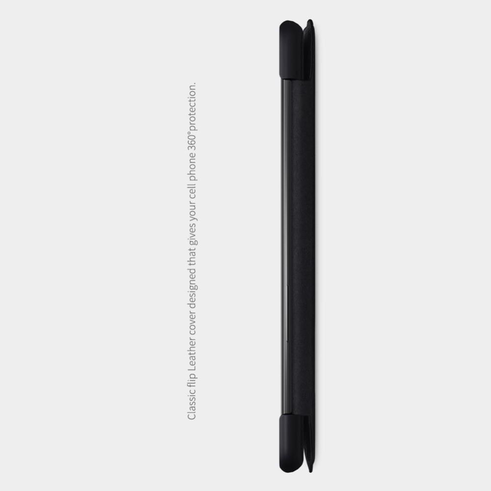 Тонкий Флип NILLKIN Qin Чехол Книжка для OnePlus 7 Черный