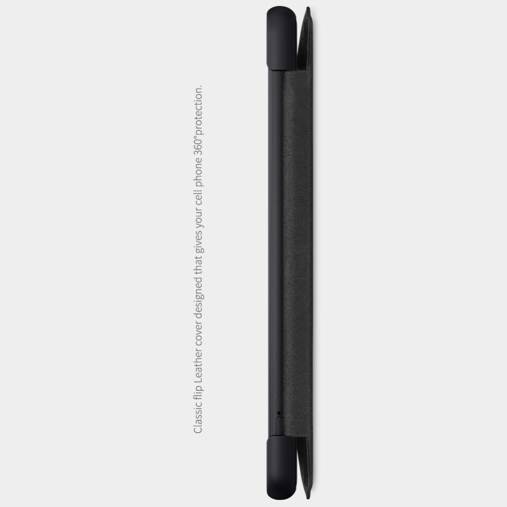 Тонкий Флип NILLKIN Qin Чехол Книжка для Samsung Galaxy A12 Черный