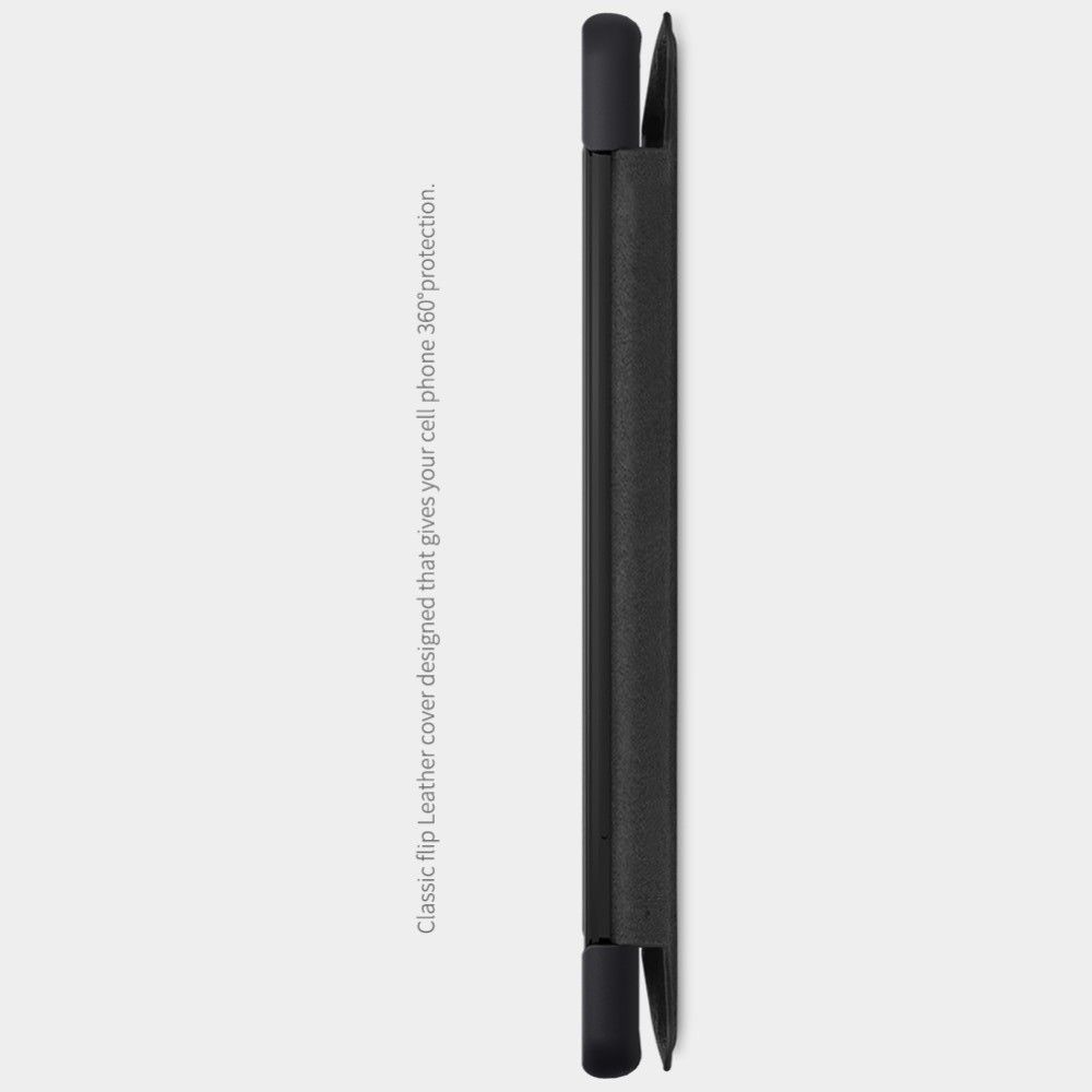 Тонкий Флип NILLKIN Qin Чехол Книжка для Samsung Galaxy A21s Черный