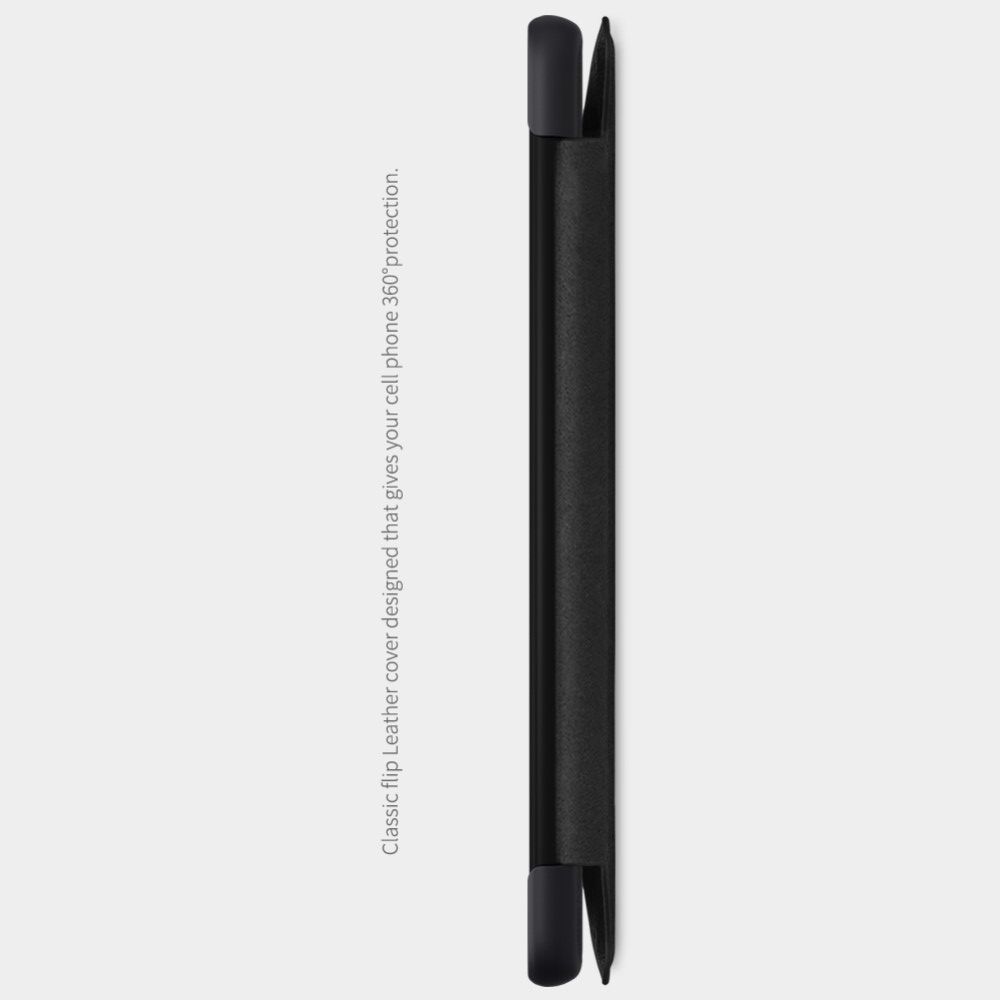 Тонкий Флип NILLKIN Qin Чехол Книжка для Samsung Galaxy A51 Черный