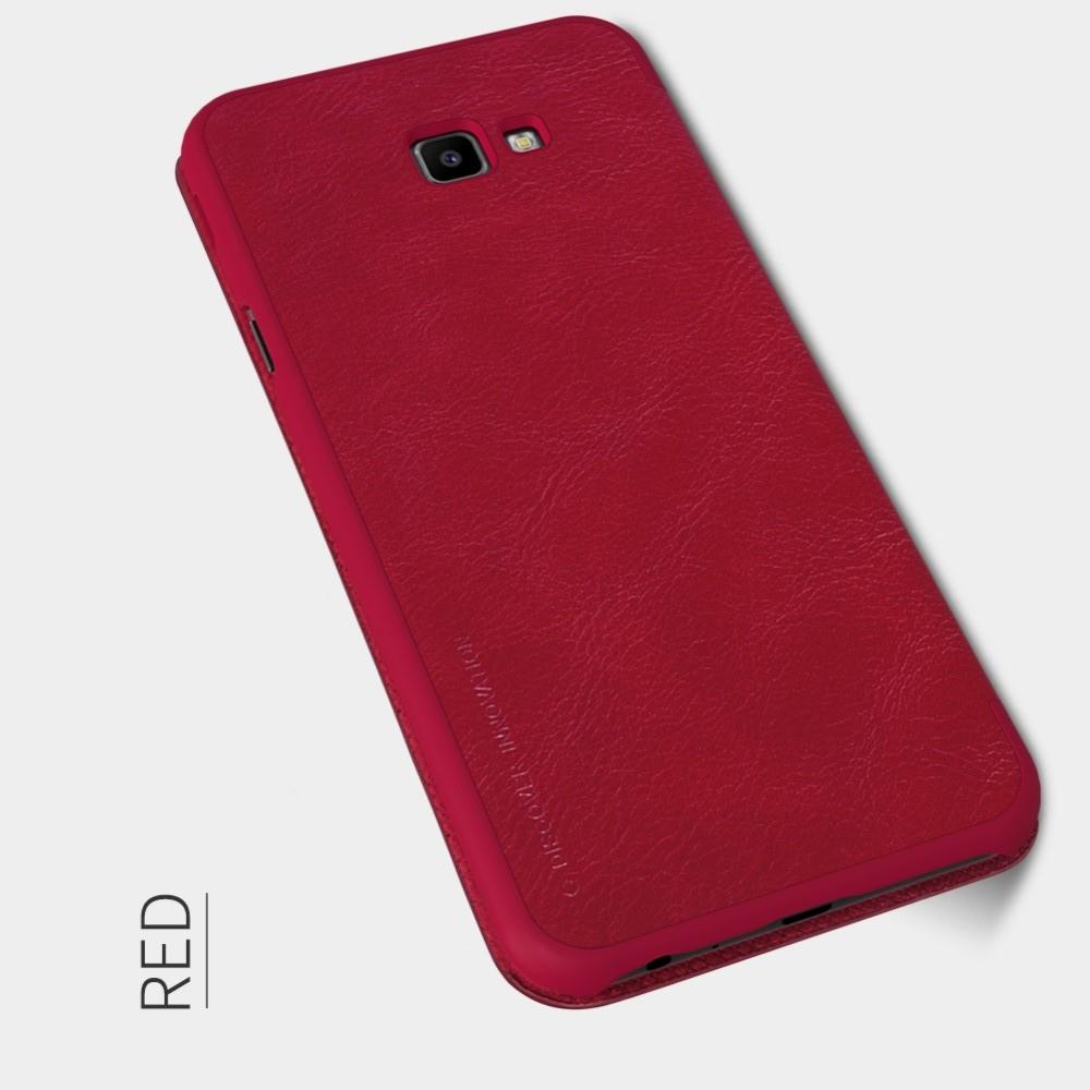 Тонкий Флип NILLKIN Qin Чехол Книжка для Samsung Galaxy J4 Core Красный