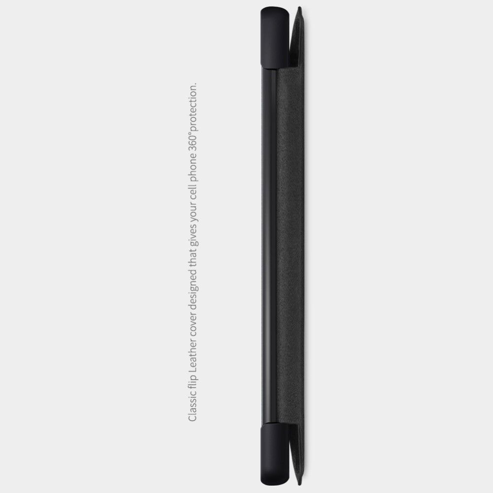 Тонкий Флип NILLKIN Qin Чехол Книжка для Samsung Galaxy Note 20 Коричневый