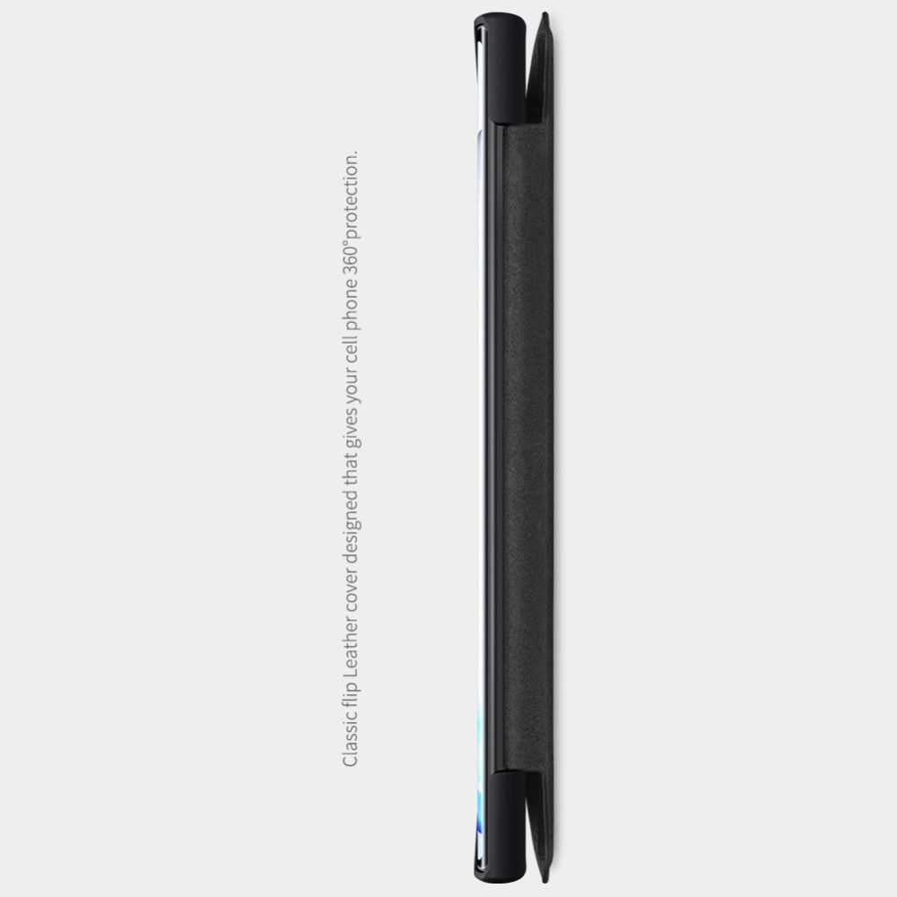 Тонкий Флип NILLKIN Qin Чехол Книжка для Samsung Galaxy Note 20 Ultra Коричневый