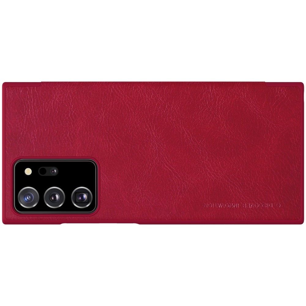 Тонкий Флип NILLKIN Qin Чехол Книжка для Samsung Galaxy Note 20 Ultra Красный