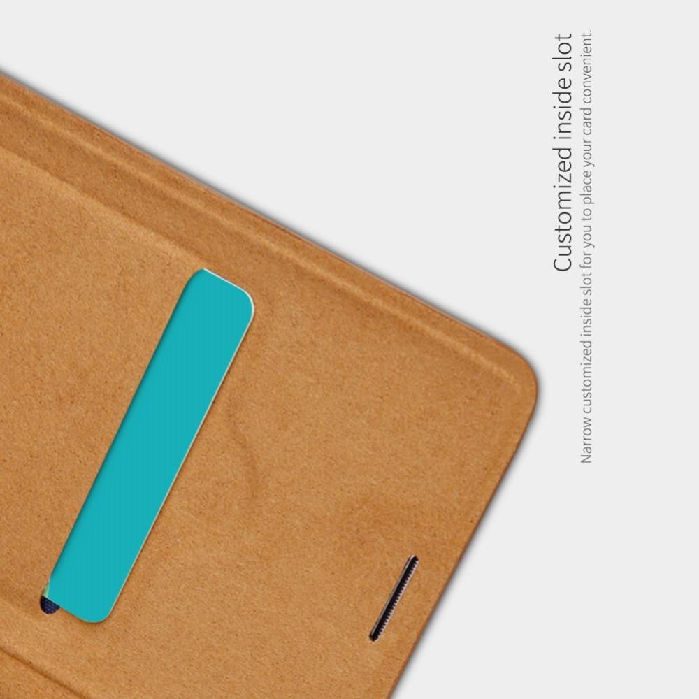Тонкий Флип NILLKIN Qin Чехол Книжка для Samsung Galaxy Note 9 Коричневый