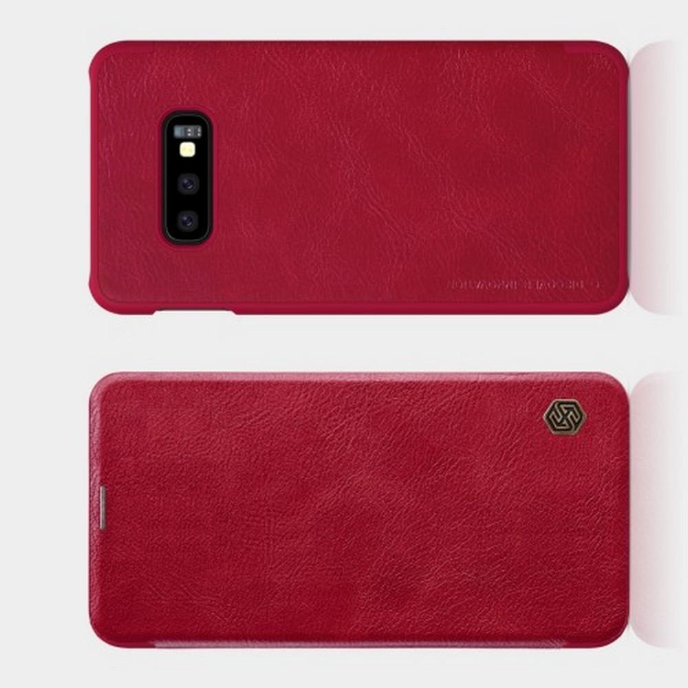 Тонкий Флип NILLKIN Qin Чехол Книжка для Samsung Galaxy S10e Красный