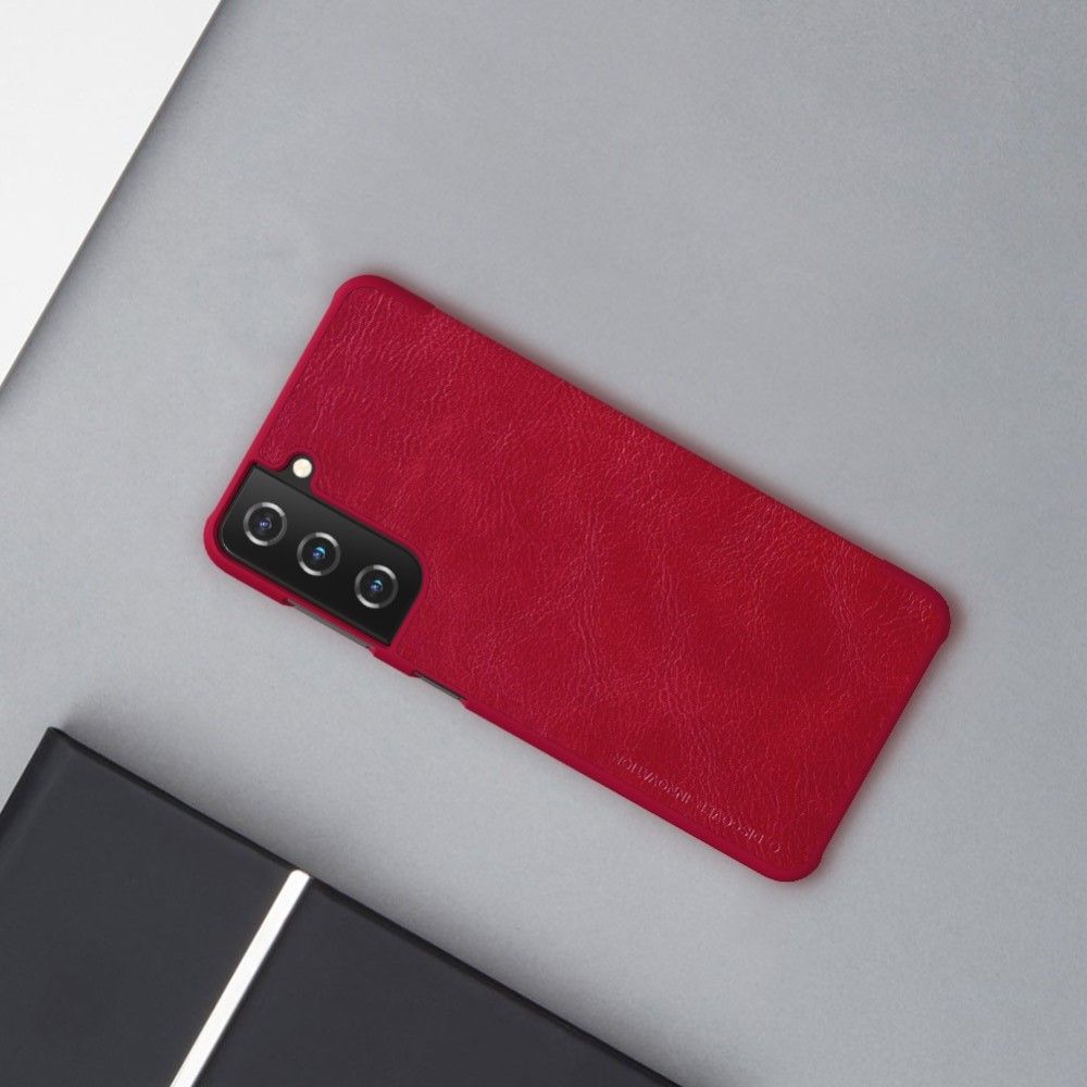 Тонкий Флип NILLKIN Qin Чехол Книжка для Samsung Galaxy S21 Plus / S21+ Красный