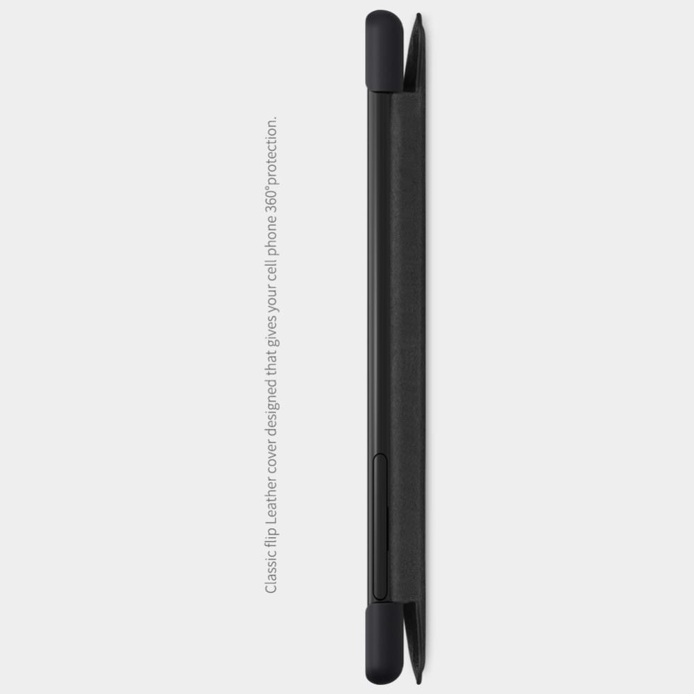 Тонкий Флип NILLKIN Qin Чехол Книжка для Sony Xperia 10 Черный