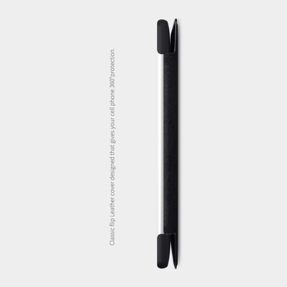 Тонкий Флип NILLKIN Qin Чехол Книжка для Sony Xperia XZ2 Черный