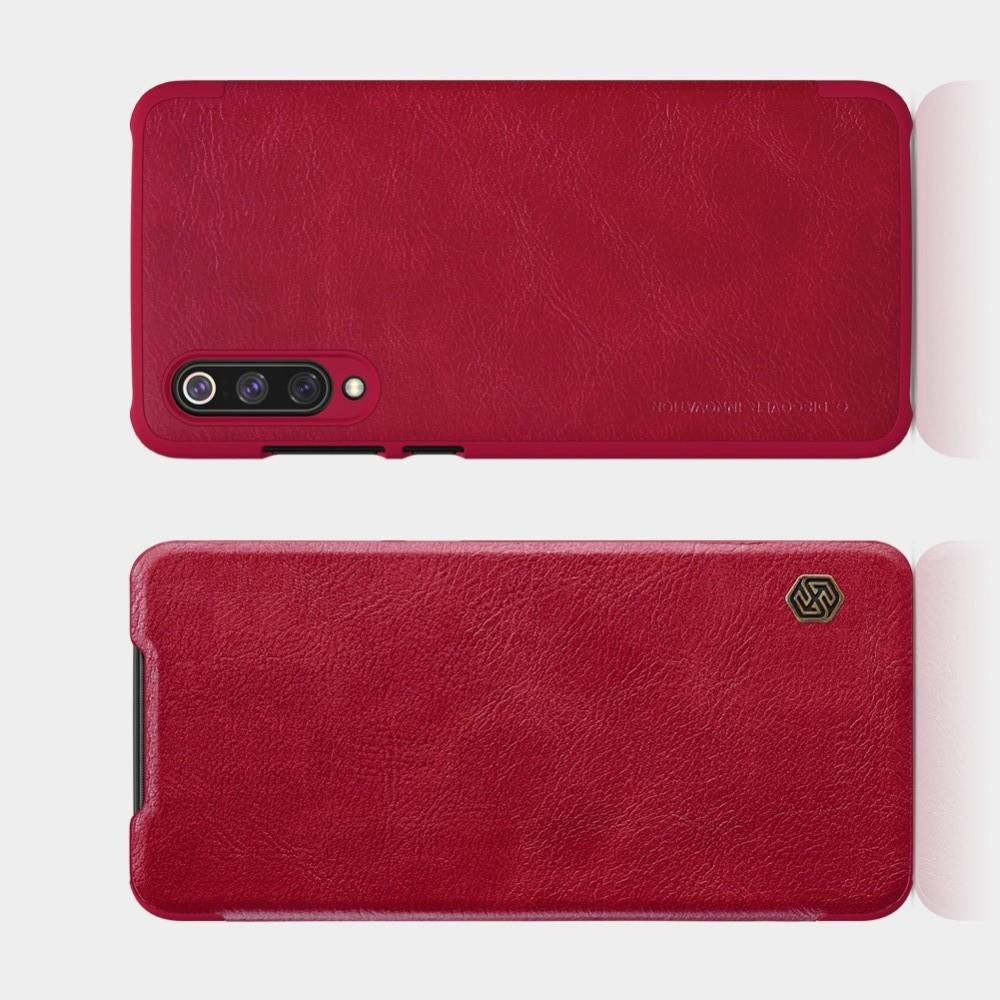 Тонкий Флип NILLKIN Qin Чехол Книжка для Xiaomi Mi 9 Красный