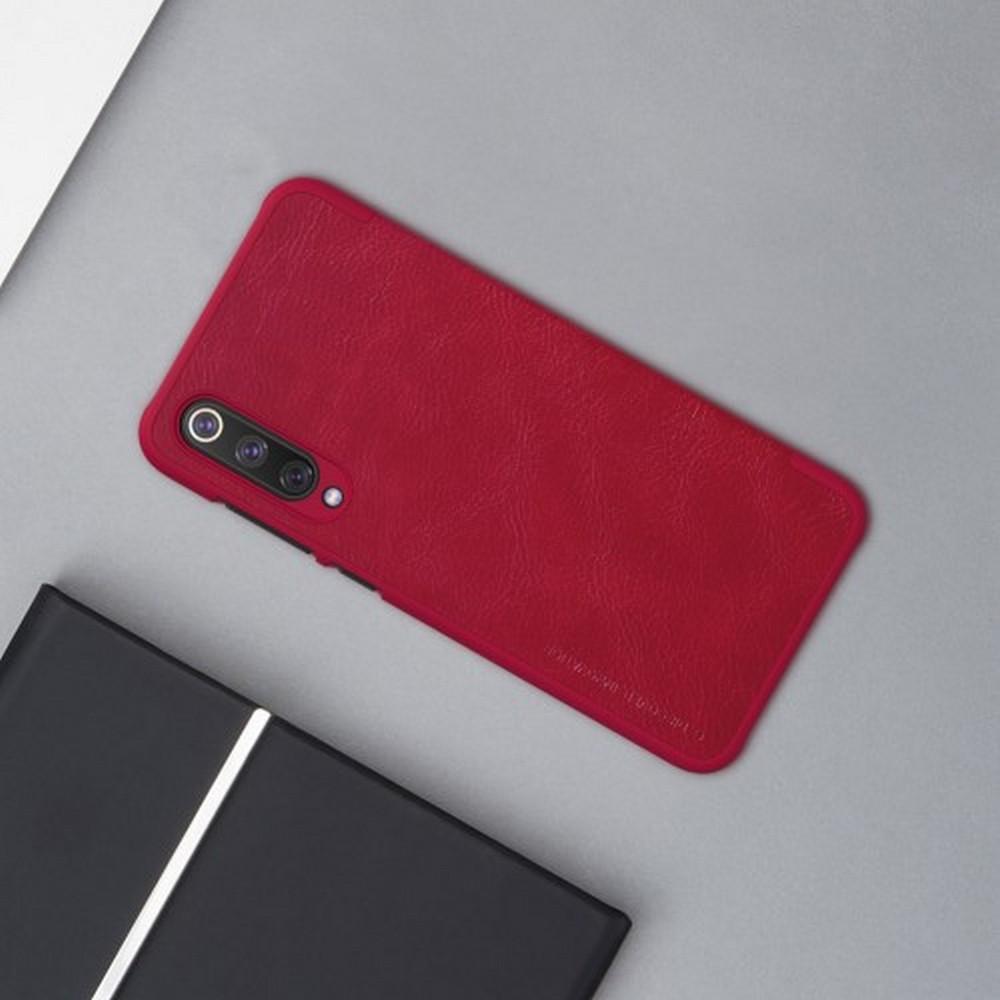 Тонкий Флип NILLKIN Qin Чехол Книжка для Xiaomi Mi 9 SE Красный