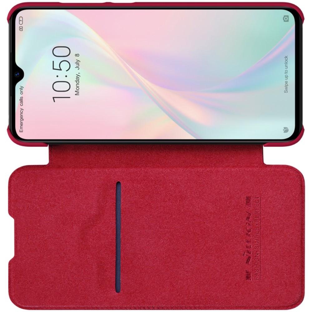 Тонкий Флип NILLKIN Qin Чехол Книжка для Xiaomi Mi 9 Lite Красный