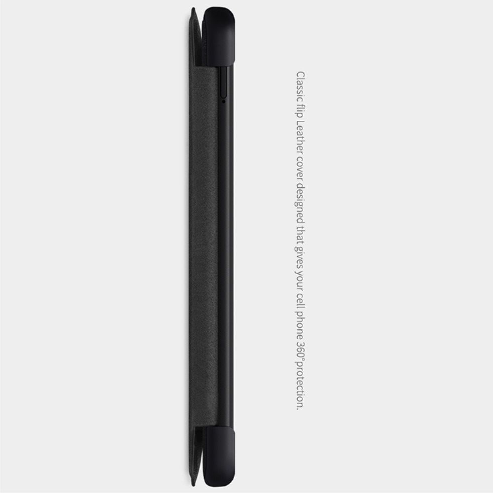 Тонкий Флип NILLKIN Qin Чехол Книжка для Xiaomi Redmi Note 10 Коричневый