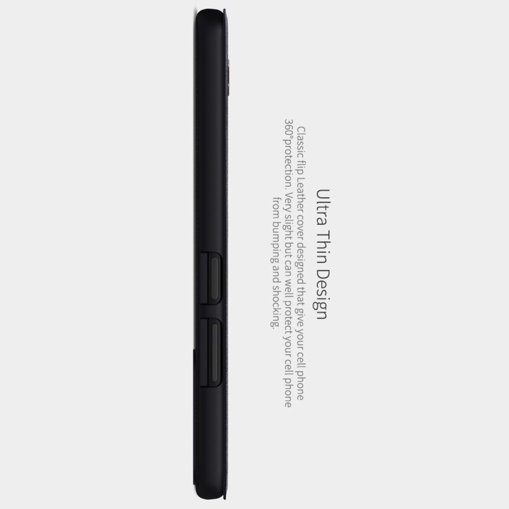 Тонкий Флип NILLKIN Qin Чехол Книжка для Xiaomi Redmi Note 10 Pro Черный