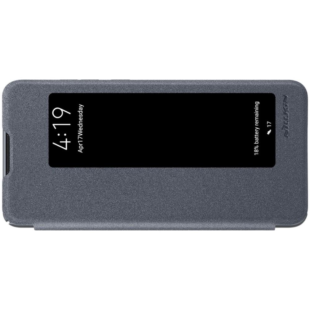Тонкий Флип NILLKIN Sparkle Горизонтальный Боковой Чехол Книжка для Huawei P30 Серый