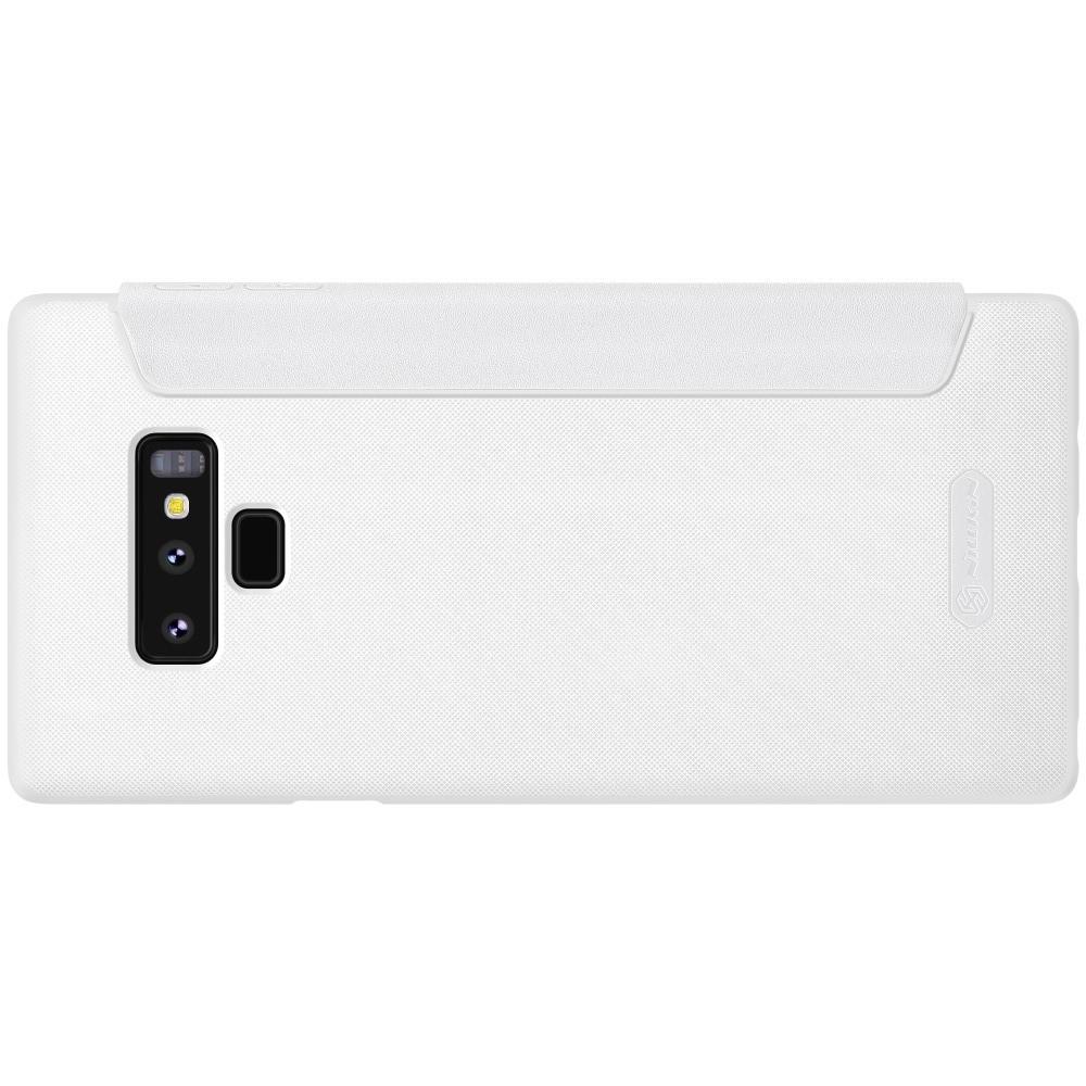 Тонкий Флип NILLKIN Sparkle Горизонтальный Боковой Чехол Книжка для Samsung Galaxy Note 9 Белый