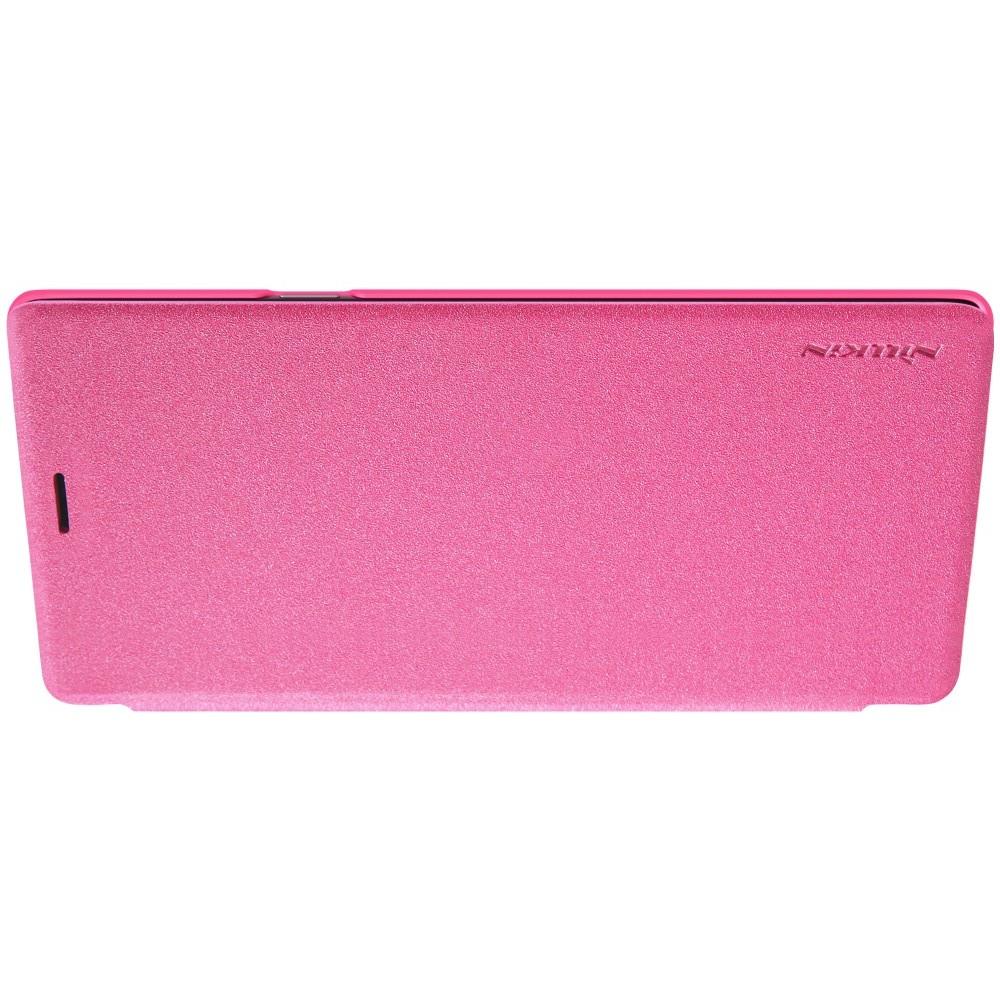 Тонкий Флип NILLKIN Sparkle Горизонтальный Боковой Чехол Книжка для Samsung Galaxy Note 9 Розовый