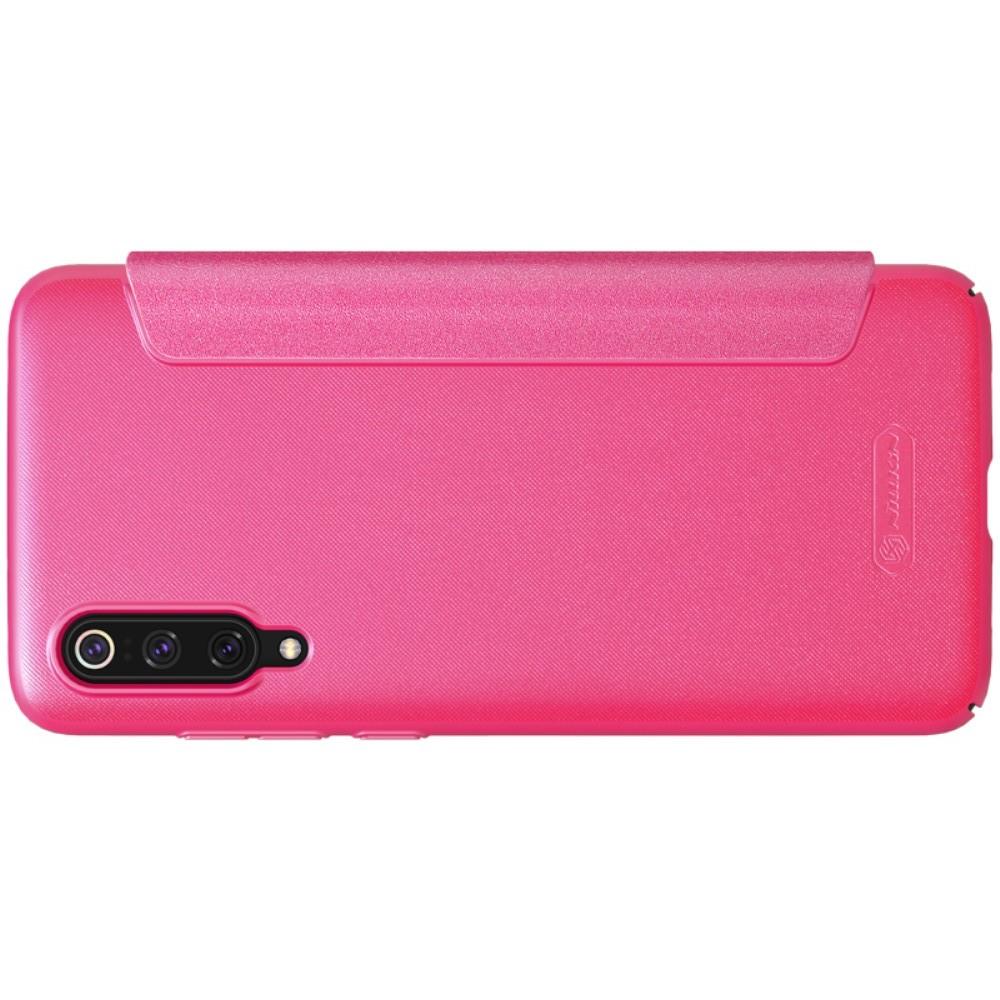 Тонкий Флип NILLKIN Sparkle Горизонтальный Боковой Чехол Книжка для Xiaomi Mi 9 Розовый