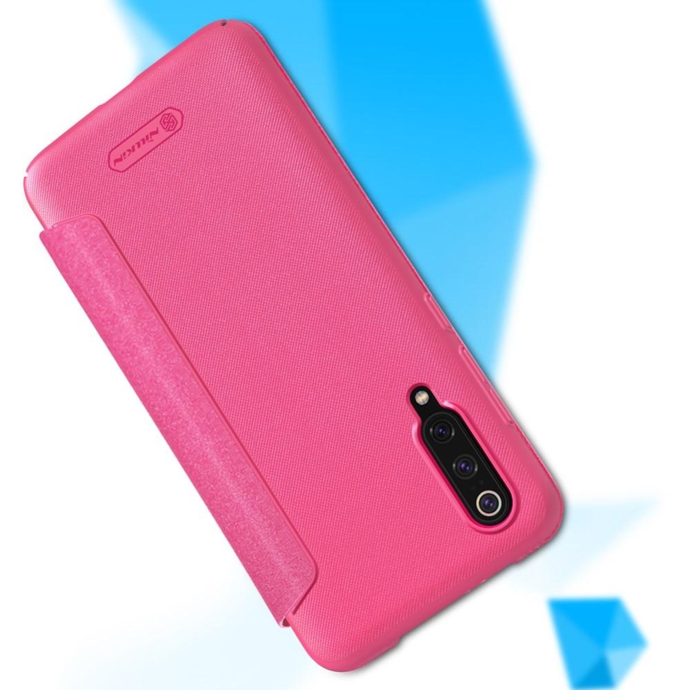Тонкий Флип NILLKIN Sparkle Горизонтальный Боковой Чехол Книжка для Xiaomi Mi 9 Розовый