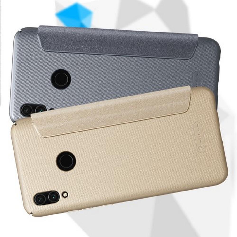 Тонкий Флип NILLKIN Sparkle Горизонтальный Боковой Чехол Книжка для Xiaomi Redmi Note 7 / Note 7 Pro Серый