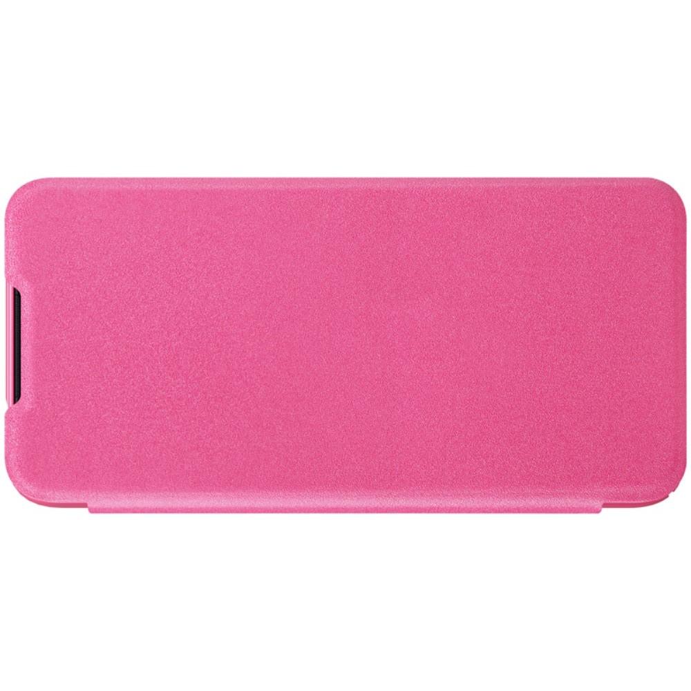 Тонкий Флип NILLKIN Sparkle Горизонтальный Боковой Чехол Книжка для Xiaomi Redmi Note 7 / Note 7 Pro Розовый