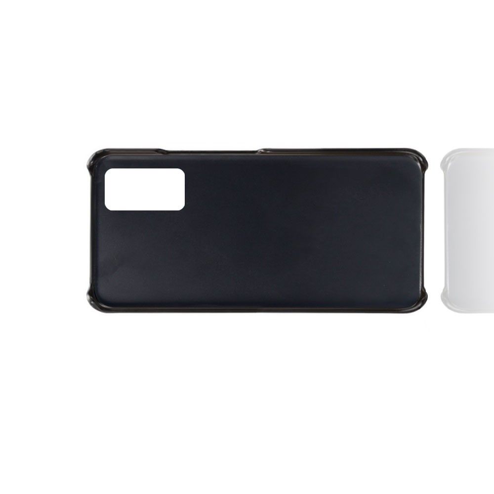 Тонкий Пластиковый PU Кожаный Чехол с Карманом для Карты для Huawei Honor View 30 / View 30 Pro Черный