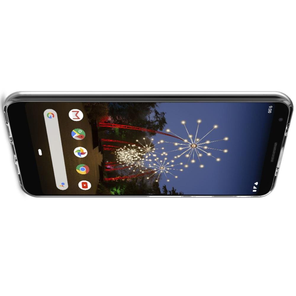 Тонкий TPU Бампер Силиконовый Чехол для Google Pixel 3a XL	 Прозрачный